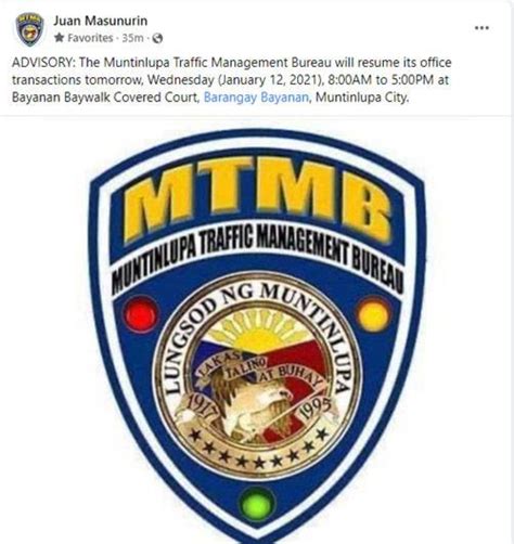 Muntinlupa LGU satellite offices halt operations – Manila Bulletin.
